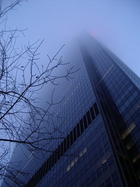 Fog-and-building
