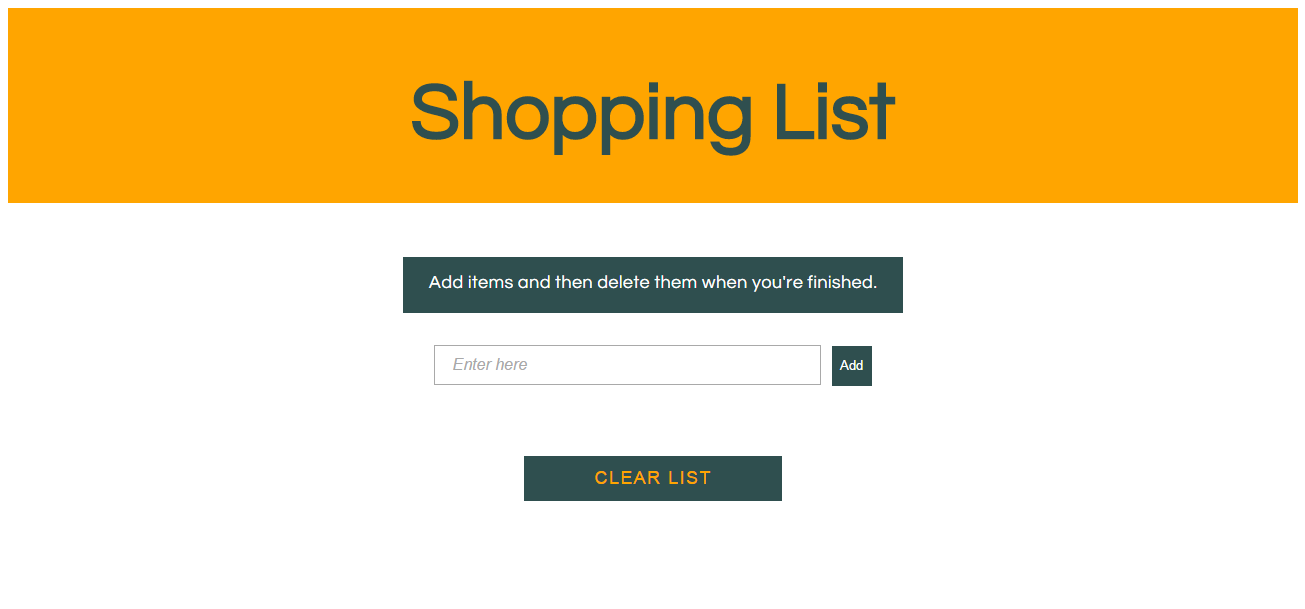 Shopping List app image